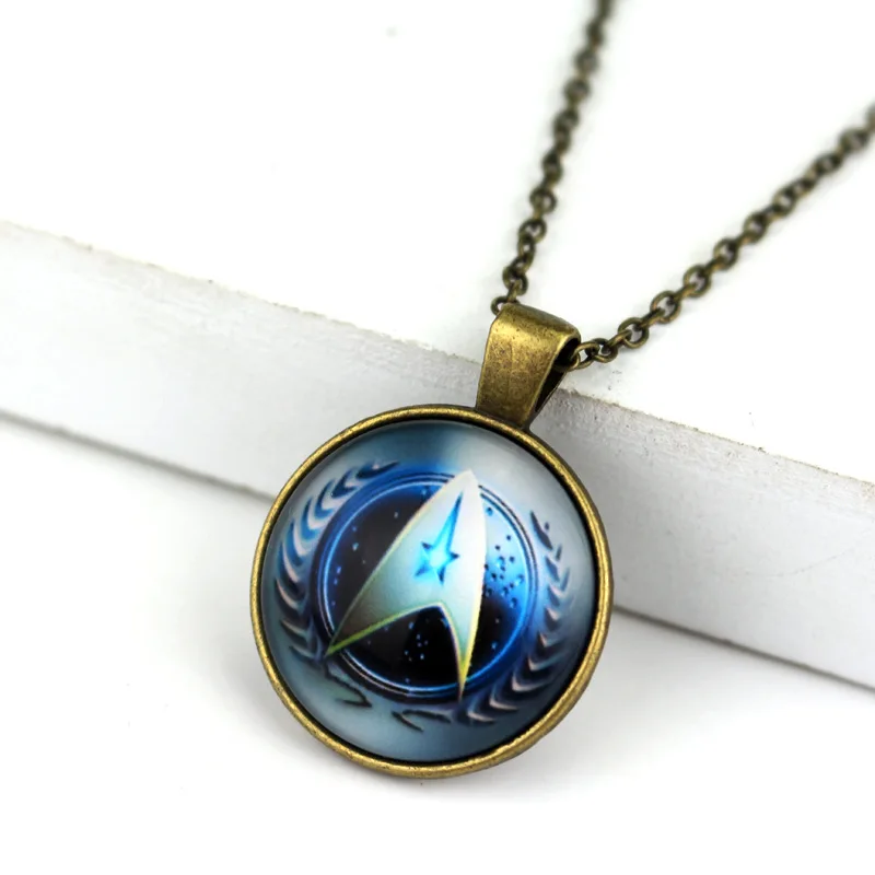 Новая мода Звездные войны Trek ожерелье кулон винтажный медальон щит или операции