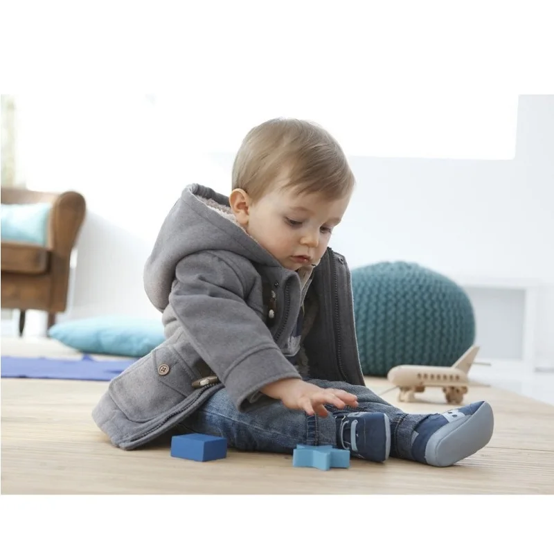 Детский пуховик с капюшоном Hooyi пальто для мальчиков Детская куртка пуговицами