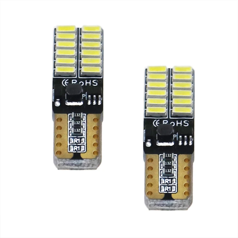 1000 шт. T10 W5W 4014 24SMD авто светодиодный автомобильные лампы для чтения просвет