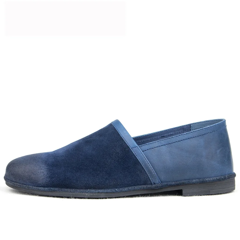 MYCORON New Arrivals Casual Boots Mens Leather Luxury Brand Top Fashion Men Handmade Slip-On Shoes Sapato Masculino | Обувь