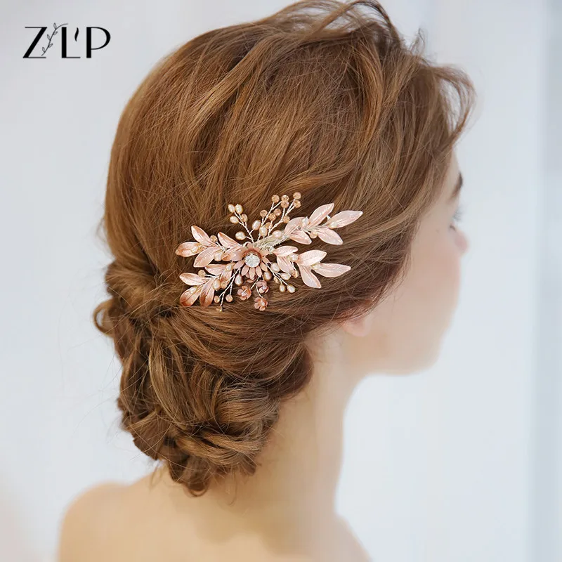 2018 новые свадебные Розовые Волосы Когти Мода Серебряный зажим для волос