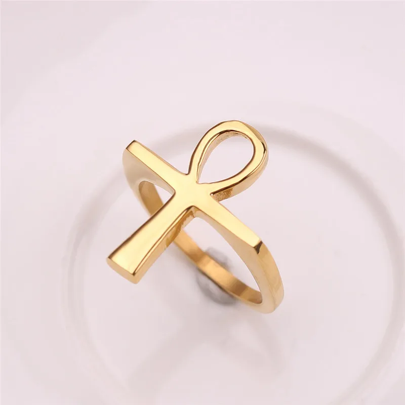 Кольцо с анхом Египетский крест ключ Нила подарок для мужчин женщин классические