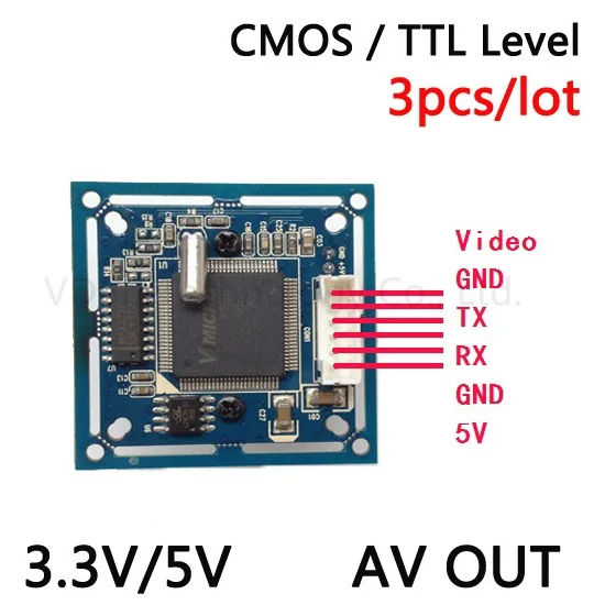 3 шт./лот UART RS232/TTL JPEG последовательный Порты и разъёмы CCTV Камера модуль SCA с видео