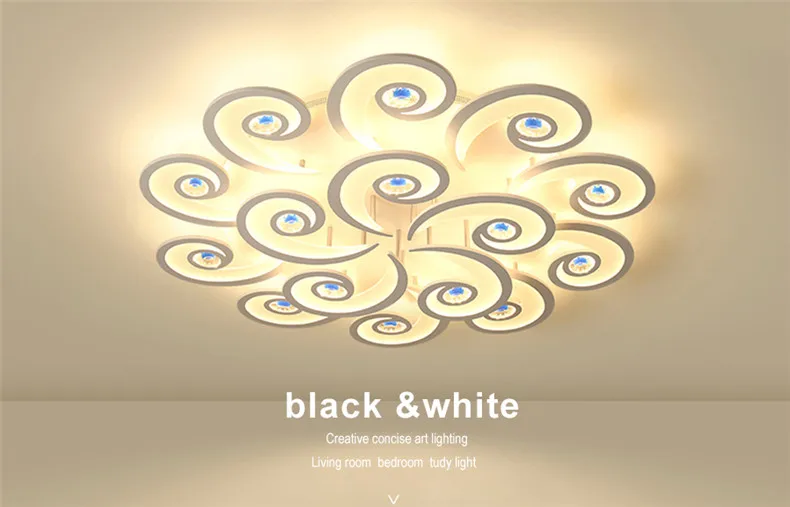 Новая светодиодная Люстра для гостиной, спальни, дома, lustre para sala, AC85-265V, современная светодиодная потолочная люстра, лампа, светильники, lustre
