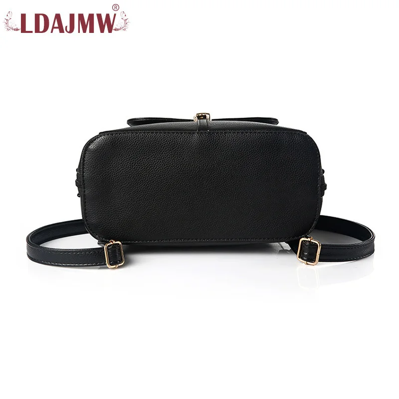 LDAJMW Fashion Women Zipper Backpack High Quality PU Leather School Backpacks For Teenage Girls | Багаж и сумки