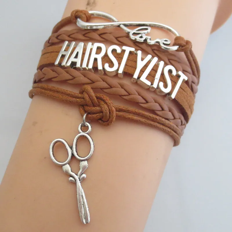 Модный стильный браслет для волос с очаровательным сердечком hairstylist парикмахера