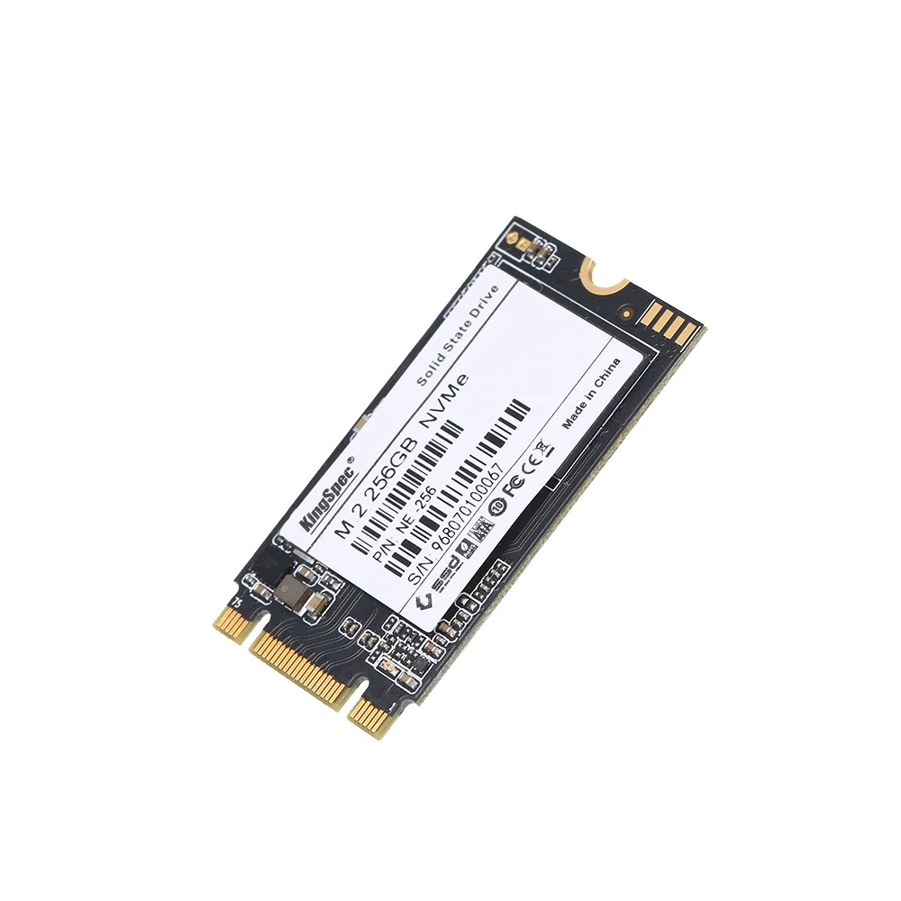 Твердотельный накопитель KingSpec 256GB 2242 PCIe 3,0 NVMe M.2 3D NAND SSD-внутренний SSD(NE-256