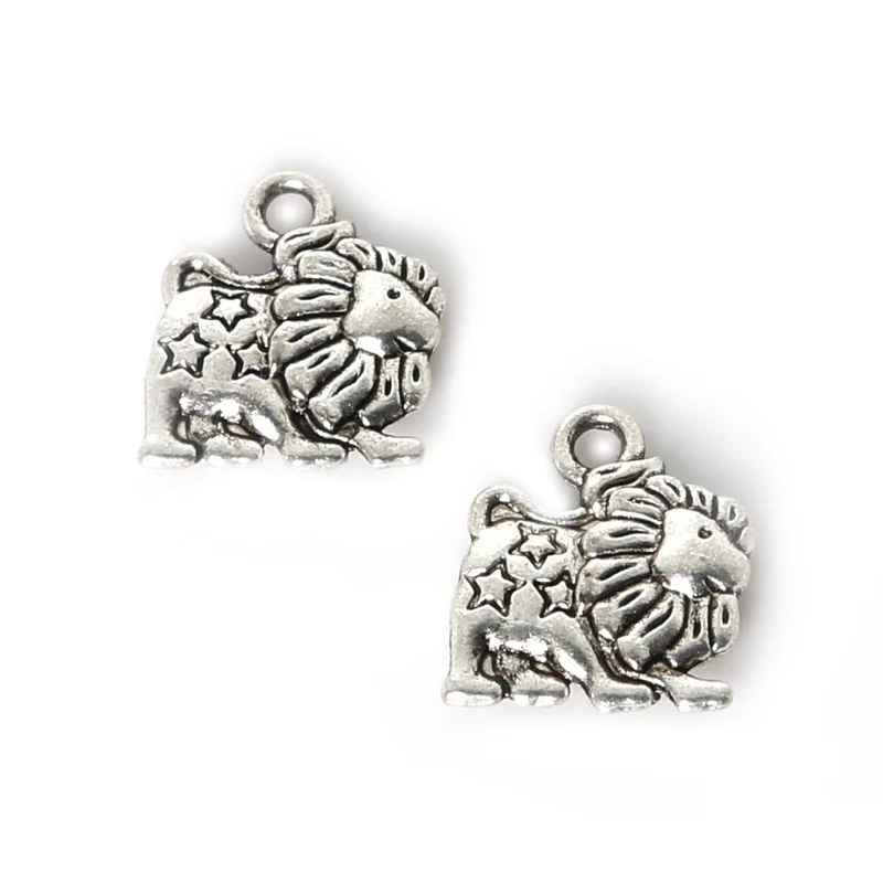 Wholesale 8pcs 12x14mm Zinc Alloy Antique Plated For Jewelry Bracelet Women Children Gifts Making Lion DIY Charms Pendants | Украшения и