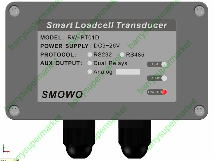 RW-PT01D Smart Load Cell/Strain Gauge Amplifier, RS485/RS232