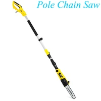 30mm electric chainsaw 220v long reach pole chainsaw 710w telescopic pole chain saw tree cutter pruner 20m cable km pcs06 710