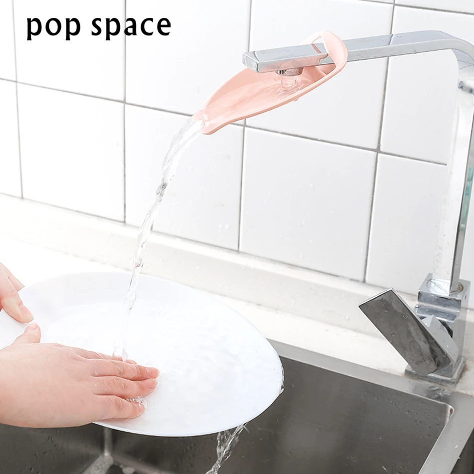 Pop пространство 1 шт. Пластик кран Extender маленьких мытья рук устройства раковина