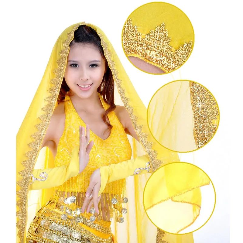 Женская Фата для танца живота белая шифоновая 2020x70 см 150|belly dance accessories|dance accessoriesbelly