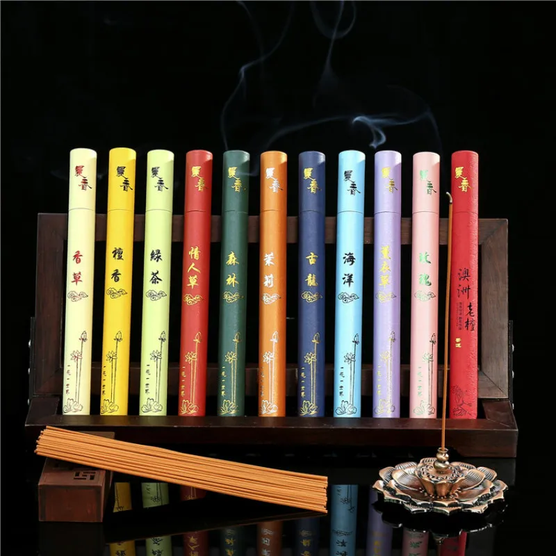 

New 11 Boxes/lot Stick Incenses 20g/box Sandalwood Wormwood Thuja Incense Sticks Hygienic Best for Gift Mixed Smell
