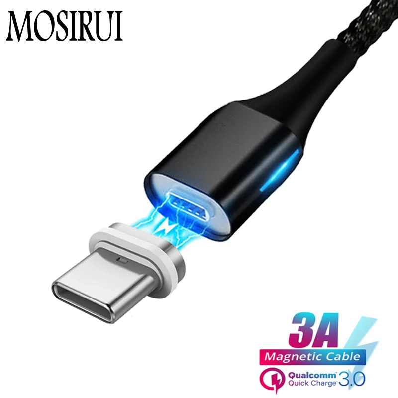 MOSIRUI сильный всасывающий Магнитный кабель для передачи данных мобильного