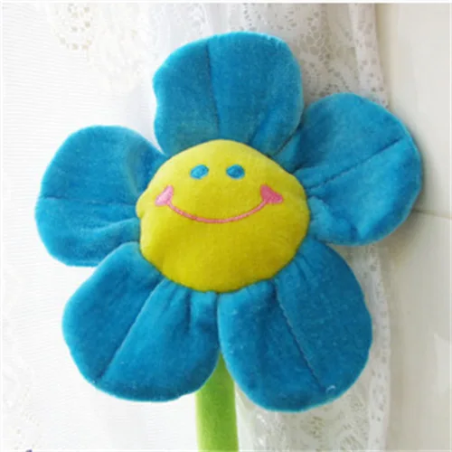 Sunflower Blue Хлеб плюшевый мультфильм моделирование подсолнух цветок Роза плюшевые игрушки для детей для украшения дома PP Хлопок растение плюшевая игрушка - Цвет: Sunflower Blue