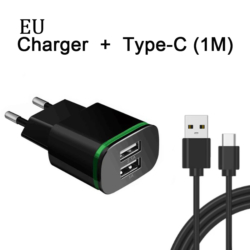 1A 2.1A ЕС 2 Plug Dual Порты Зарядное устройство с двумя отверстиями для samsung Galaxy A3 A5 A7 2017 S8