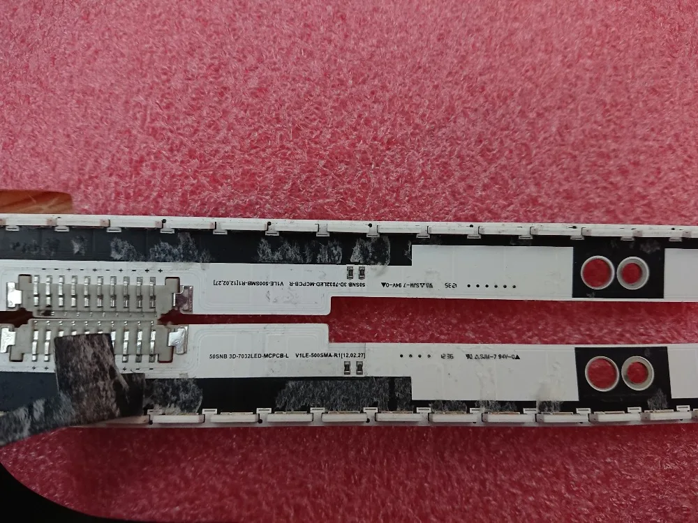 Комплект 2 шт. * 72LED 620 мм Светодиодная подсветка для 50SNB 3D 7032LED MCPCB R L UN50ES6900FXZA UN50ES6900F