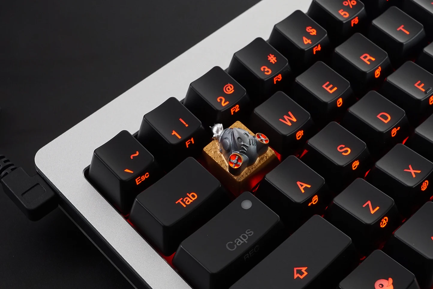 [Hfбезопасности] для Overwatch металлический алюминиевый колпачок для RGB Mechnical Keyboard R4 полупрозрачный 3D Roadbuster Keyset