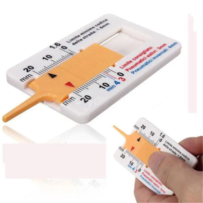 

Tyre Tread Depth Gauge Car Motorcycle Trailer Van Wheel Measure Tool