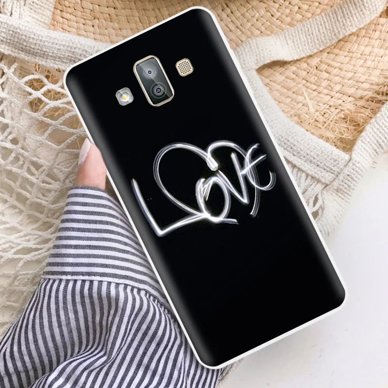 5.5&quot for Samsung Galaxy J7 Duo Mobile Phone Protector SM-J720F Clear Silicone Shell Wed Dress Cases |