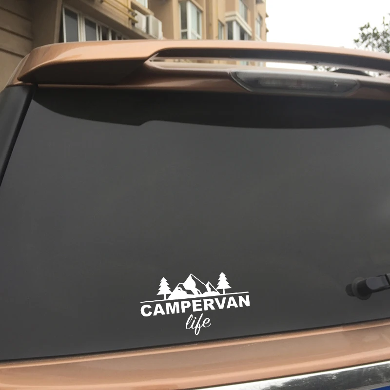 YJZT 14 8 см * 3 модная виниловая наклейка на окно автомобиля Campervan life замечательная