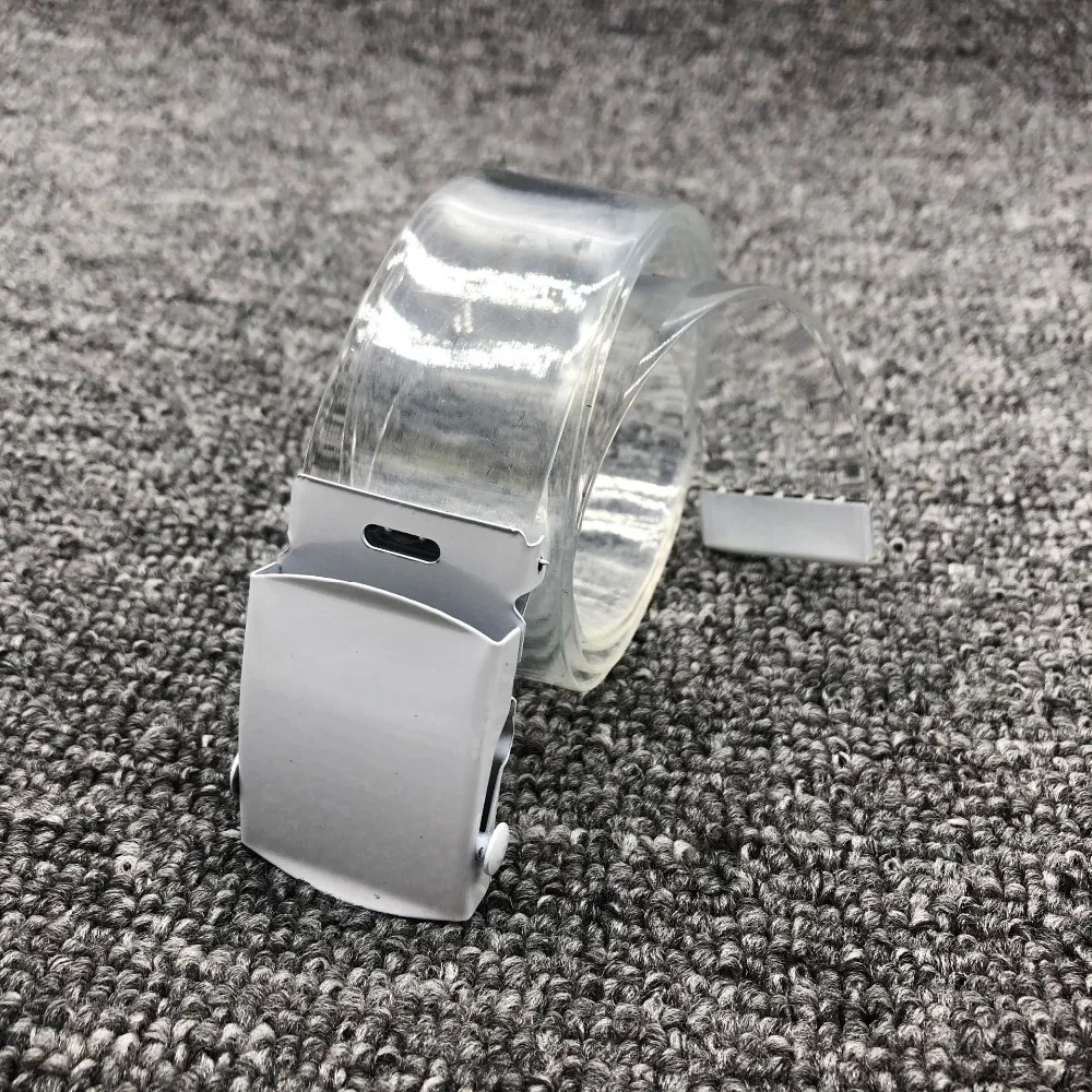 Унисекс однотонные панк ремни хип хоп Уличная одежда Пряжка Лента из ПВХ для