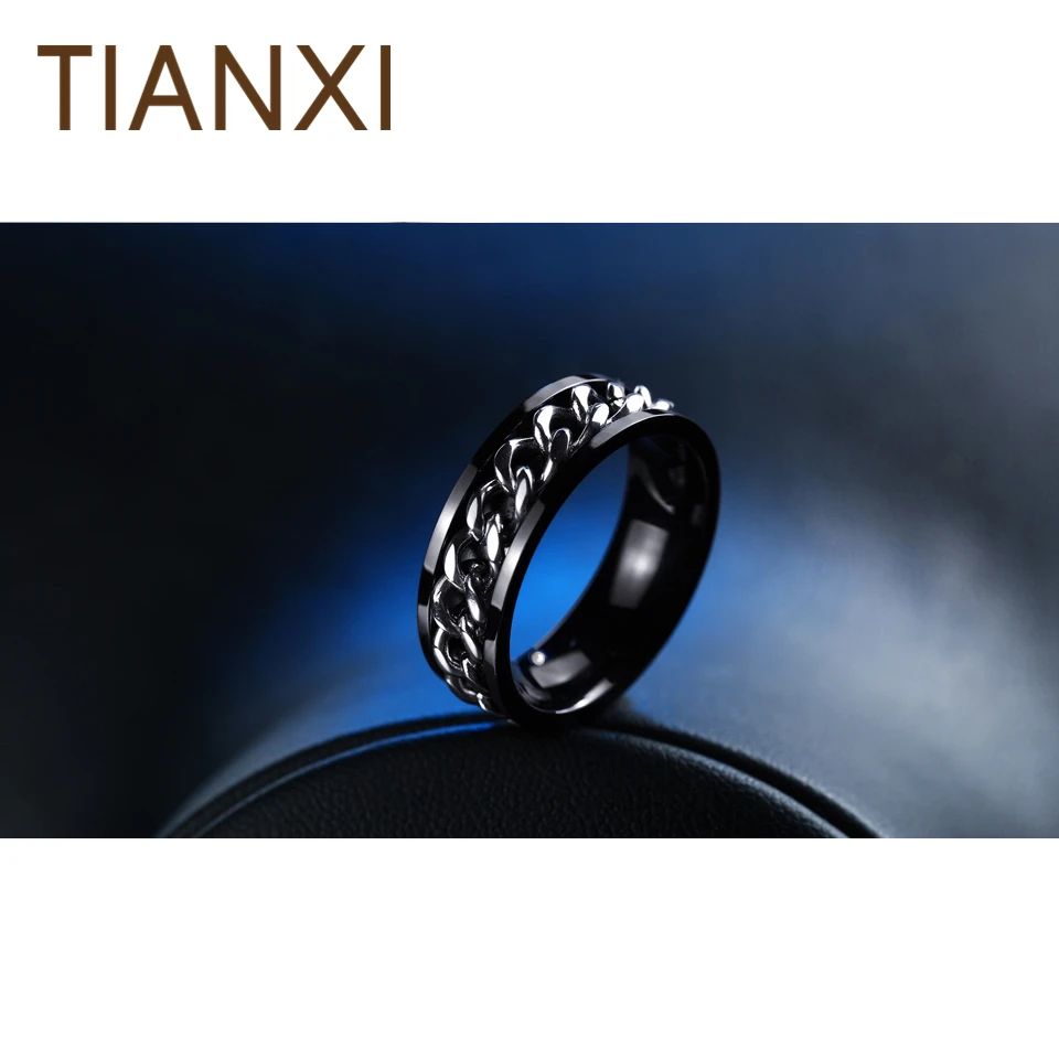 TIANXI новая часть покрытие золото/черный человек спина цепи кольцо для