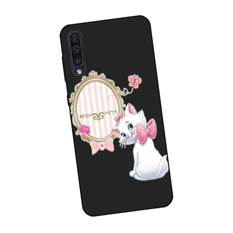 P114 Зонт кошка Мэри Черный силиконовый чехол для samsung Galaxy A6 A7 A8 A9 A10 A30 A40 A50 A60 A70 A80 A90 5G