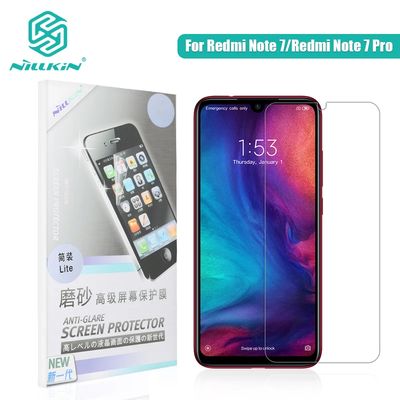 Защитная пленка NILLKIN для экрана redmi note 7 7S сверхпрозрачная Матовая Антибликовая