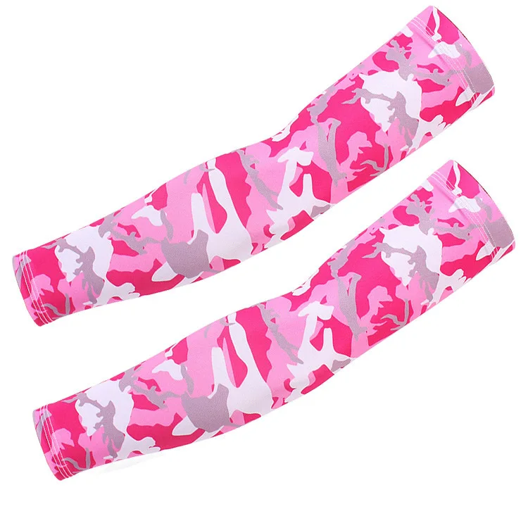 pink camouflage Для женщин Для мужчин Солнечный протектор ультрафиолета для охлаждения рук Защита от солнечных лучей замораживание перчатки предплечье для игры в гольф рукава Бег вождения Крышка тату - Цвет: pink camouflage
