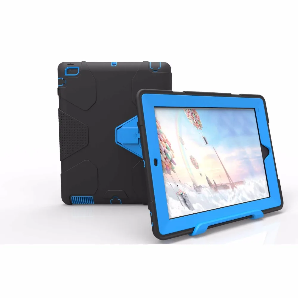 Для Apple iPad 2/3/4 Чехол ударопрочный гибридный трехслойный сверхпрочный защитный