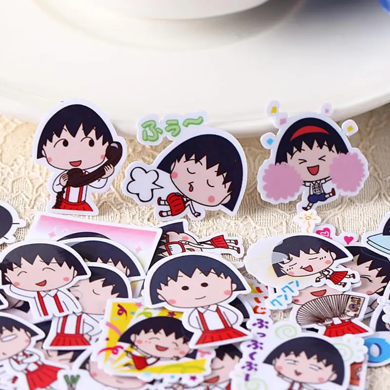 40 наклеек для скрапбукинга Аниме Chibi Maruko|Наклейки творчества| |