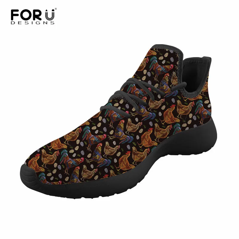 FORUDESIGNS/Очаровательная Женская Вулканизированная обувь с принтом курицы женские