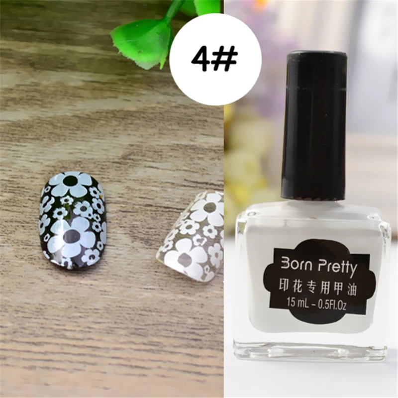 BORN PRETTY 6 бутылок 15 мл ногтей штамповка лак набор маникюрный арт Пластина Печать