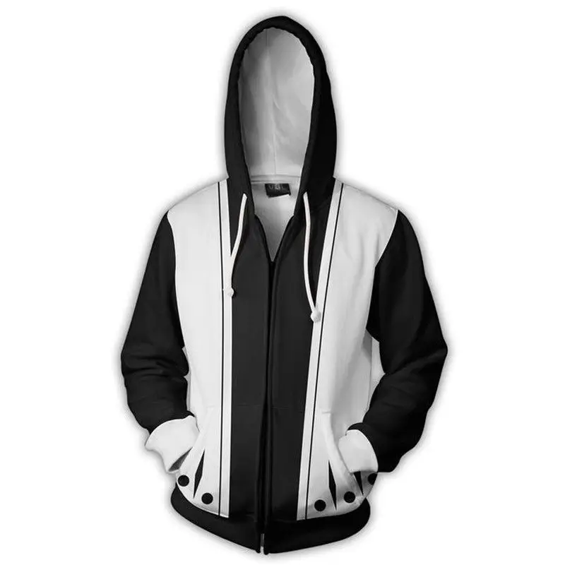 Аниме отбеливатель Kenpachi Zaraki 3D печать пальто куртка толстовки свитшоты Косплей