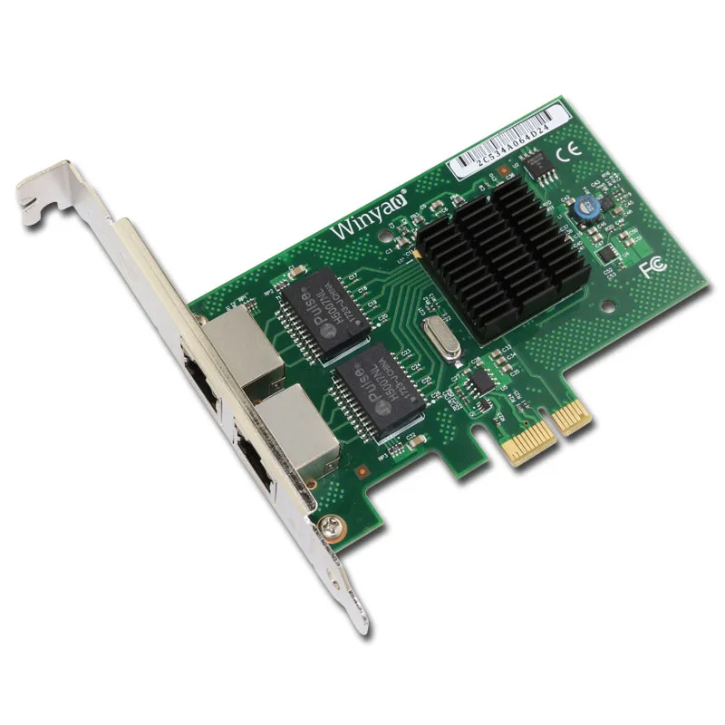 PCI-E PCI express X1 2 порта 10/100/1000 Мбит/с двойной порт Gigabit LAN сетевой адаптер NIC для BCM5709 Iscsi