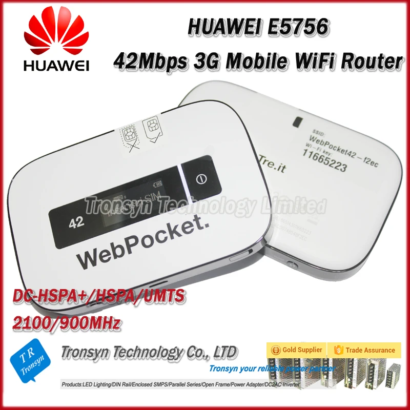 Оригинальный разблокированный беспроводной маршрутизатор HUAWEI E5756 3G DC HSPA + 42