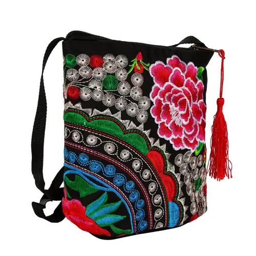 Hot Pink Женский кошелек, тканевый винтажный Кошелек для монет, Этническая ручная работа, вышитый браслет, клатч, сумка на молнии, клатч, сумочка, квадратная сумка, U - Цвет: Hot Pink