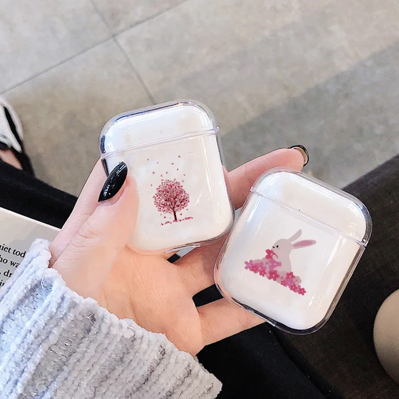 Симпатичный чехол для Apple airpods мультяшный цветочный жираф беспроводные Bluetooth