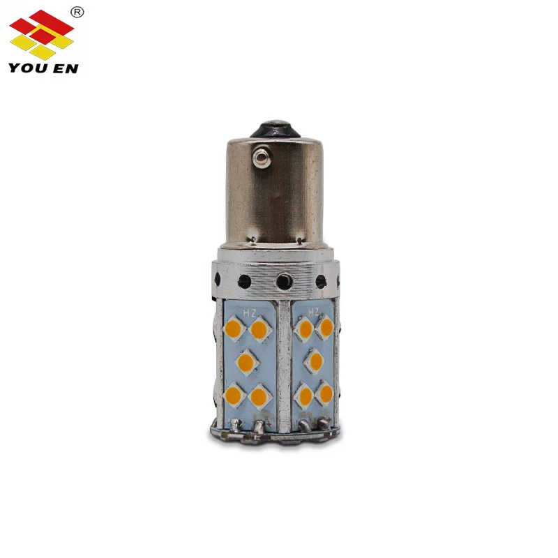 YOUEN 1 шт. T20 T25 LED 7440 W21W W21/5 W 35SMD лампа Canbus Free 1156 BAU15S BA15S P21W Светодиодная для автомобиля
