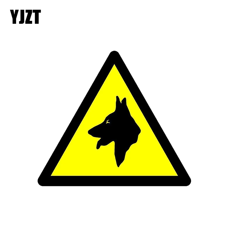 

YJZT, 13 см * 11,5 см, предупреждающие собаки, свободная фотонаклейка 12-1387