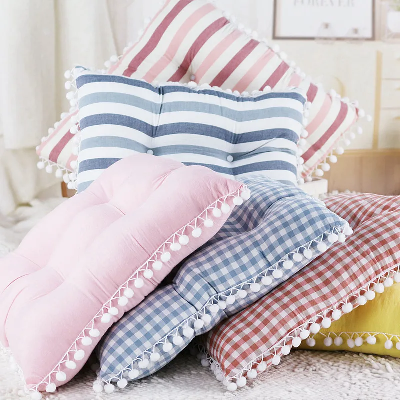 

New Ins stripe Plush Pillow Soft Cushion Kawaii Stuffed Plush Toys For Children Baby Kids Cushion Girl Gift Home Decoration