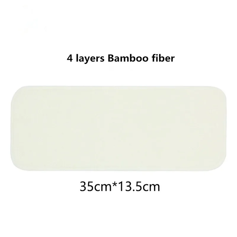 Bamboo fiber Многоразовые моющиеся вставки бустеры вкладыши для настоящего кармана детские пеленки, подгузник крышка обертывание вставка микрофибра бамбуковый угольный вкладыш - Цвет: Bamboo fiber