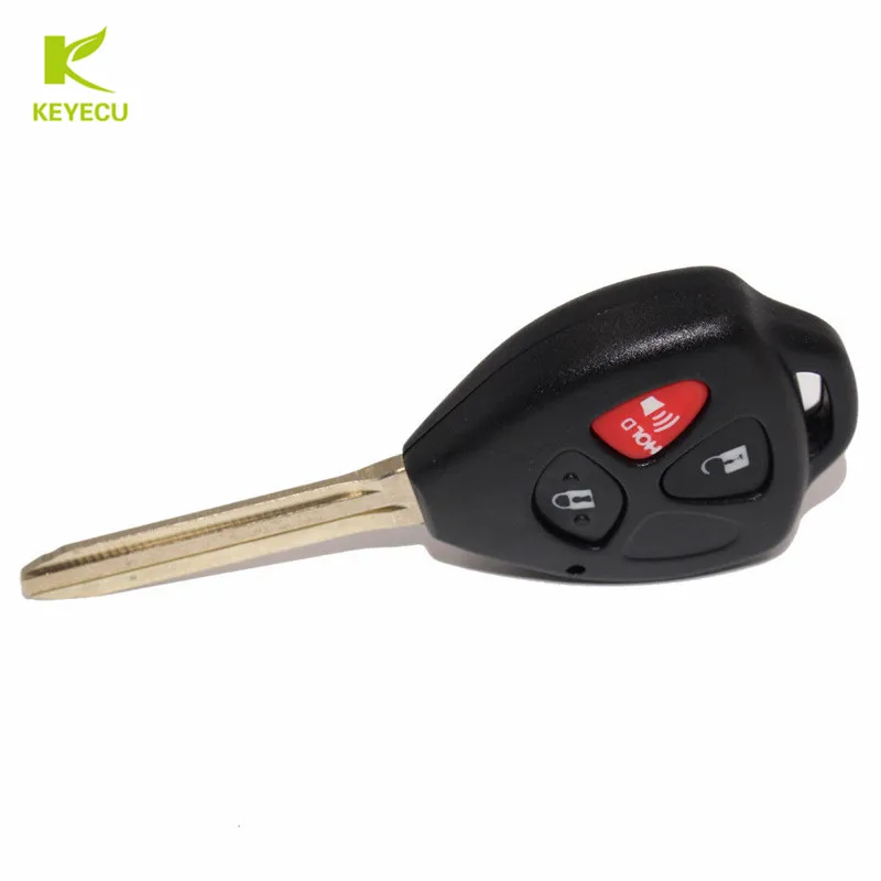 Брелок KEYECU с дистанционным управлением 3 кнопки 315 МГц 4D67 для Toyota 2009-2010 датчик