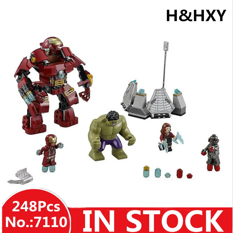 DECOOL 7110 248 шт. совместимые 76031 Супергерои Мстители строительные блоки Ultron фигурки