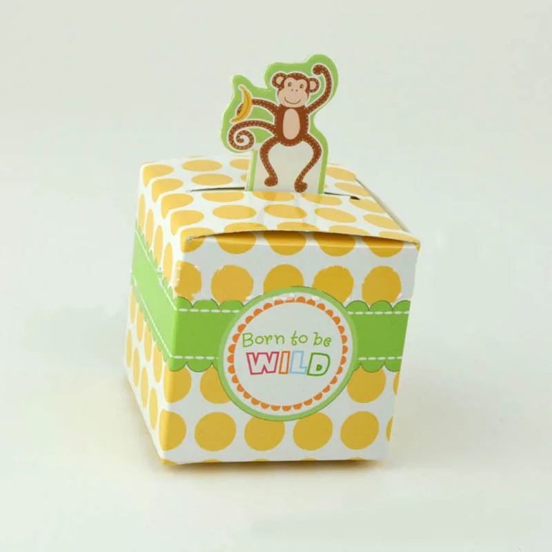 Детская коробка для душа с героями мультфильмов 50 шт. милый мешок сафари животных