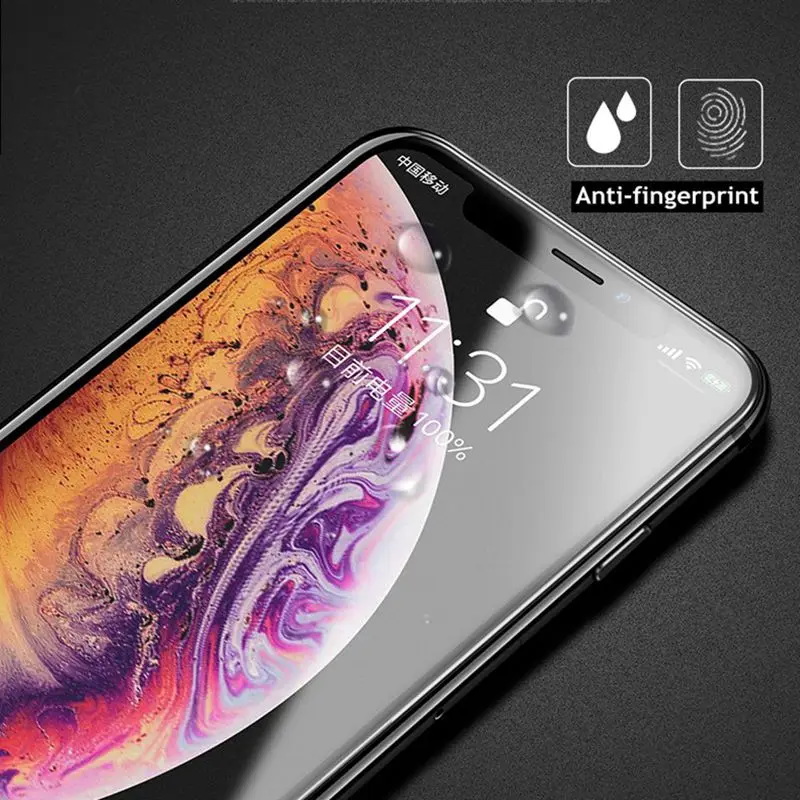 Xwmkai 2.5D полное покрытие матовый экран протектор Закаленное стекло для Iphone X Xs max Xr 6
