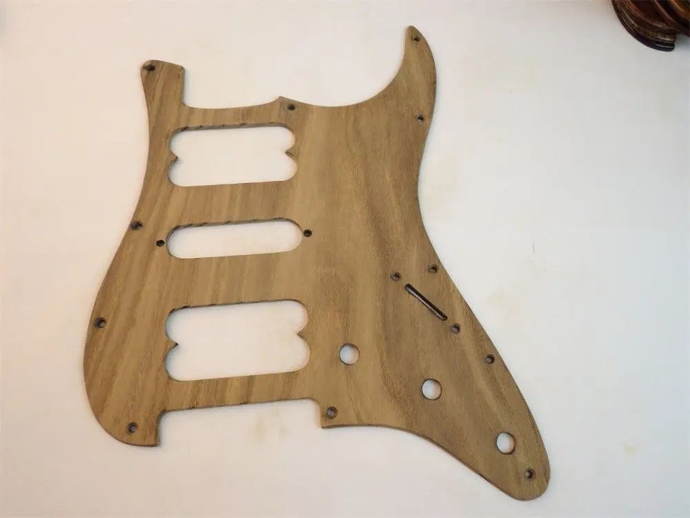 

1pcs Unfinished wood of Chinese scholartree STRAT GUITAR HSH Pickguard#3234