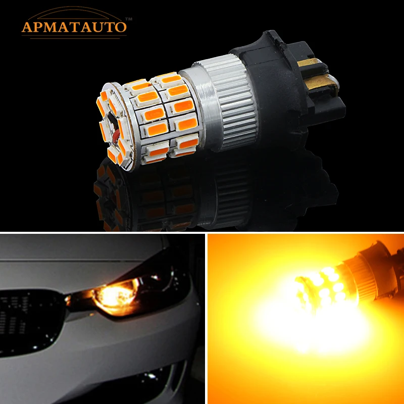 2xcanbus без ошибок PWY24W PW24W светодиодный фонарь для Audi A3 A4 A5 Q3 VW MK7 Golf CC передние