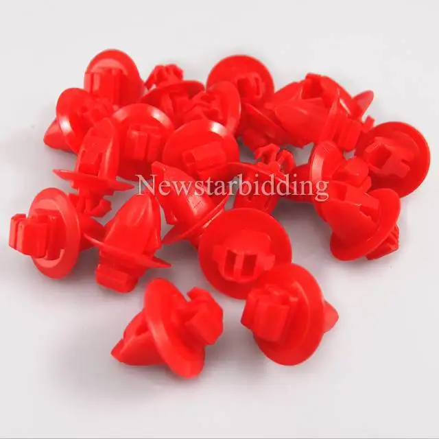 

100pcs Oem For Toyota Lexus Push-Type Bumper Fender Retainer Red Good Clips 90904-67037